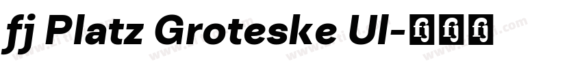 fj Platz Groteske Ul字体转换